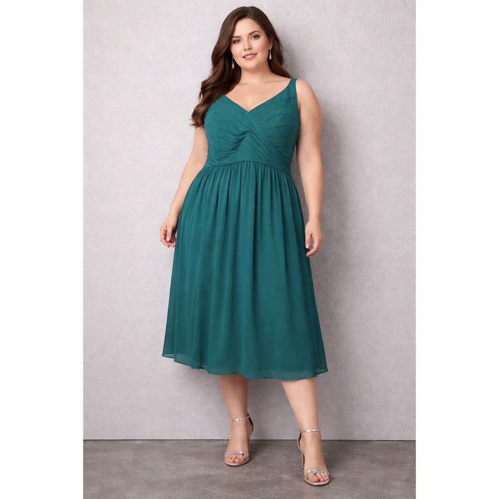 Kennedy Blue Bridesmaid‎ Formal Gown Dress Size 24 (Altered) Forest Hunter Green